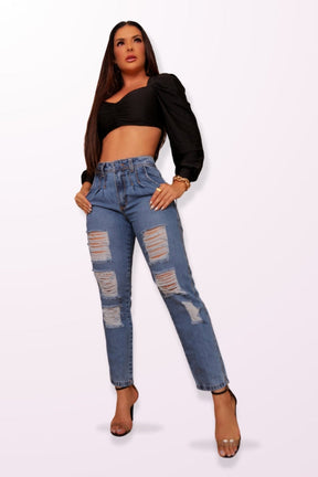 Calça Jeans Modeladora Mom Magnífica - CH40