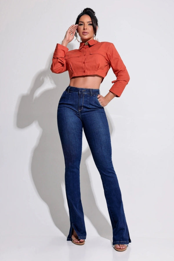 Calça Jeans Modeladora Flare Magnífica - CH59