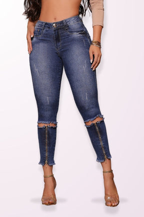 Calça Jeans Modeladora Zip Fabulosa - CH7553