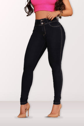 Calça Jeans Modeladora Black Stone com Elastano - CH09