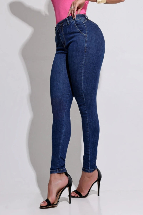 Calça Jeans Modeladora Surreal com Elastano - CH33