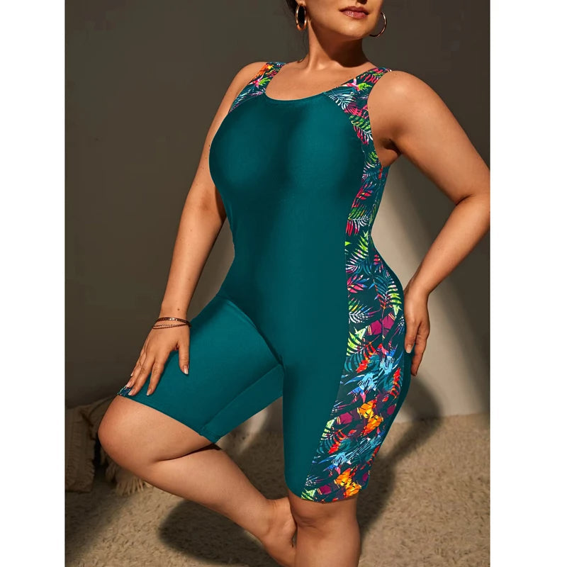 Maiô de Esportes/Hidroginástica Plus Size Valerie