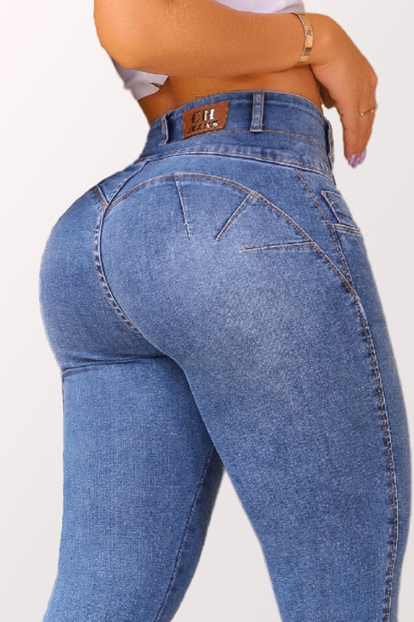 Calça Jeans Modeladora Fatal Mega Bumbum Apaixonante - CH7503