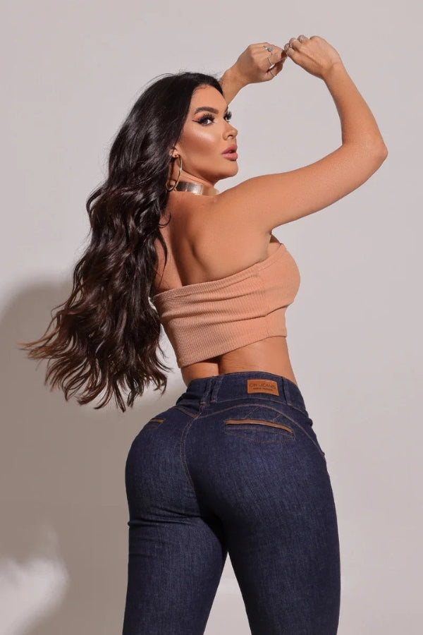 Calça Jeans Modeladora Lipo Mega Bumbum Maravilhosa - CH02