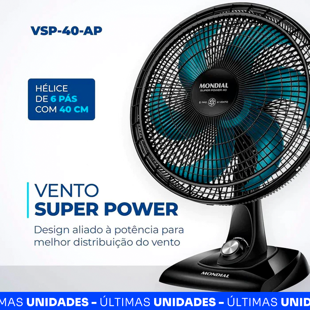 [COMPRE 1 LEVE 2] - Ventilador Turbo + BRINDE EXCLUSIVO - PROMOÇÃO BLACK DE VERÃO